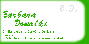barbara domolki business card